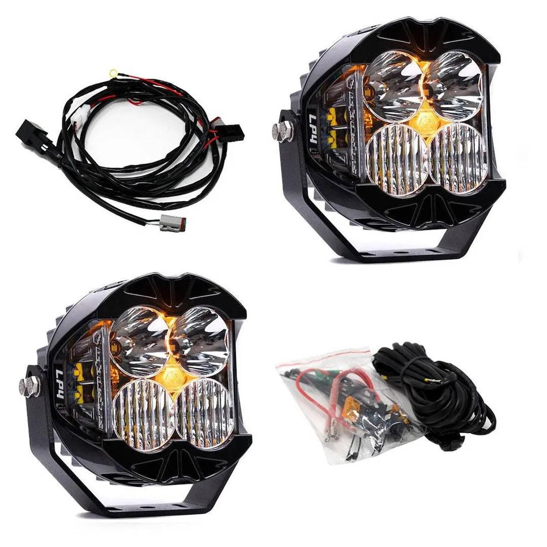 297803 – BAJA DESIGN Driving/ Fog Light, LED Bulb 4 LED Bulbs 5.1 Inch Round 60 Watt Forward Projecting Light/ 15 Wat...